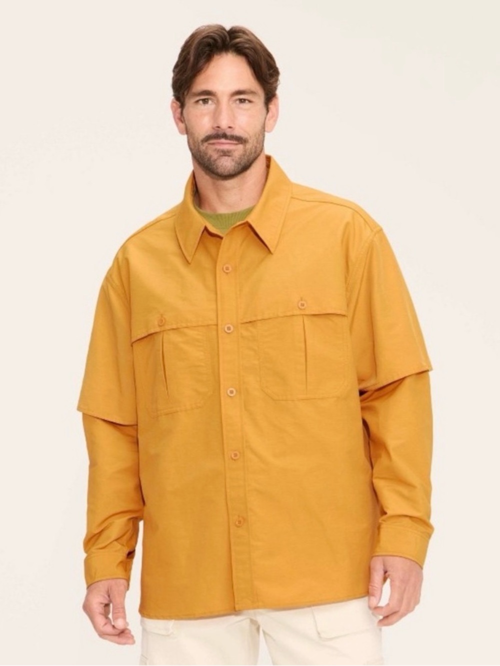 NWT Woolrich x Target Mustard Vented Long Sleeve Fishing Shirt Outdoor Mens XL